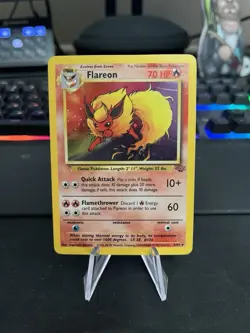 Pokemon Jungle Flareon #3/64 1999 Rare Holo Unlimited Card - Image 1