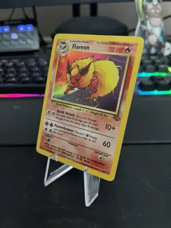 Pokemon Jungle Flareon #3/64 1999 Rare Holo Unlimited Card - Image 4