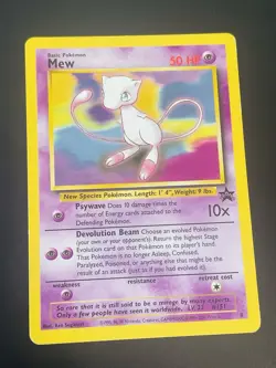 1 Vintage 1999 Pokemon Card Mew Black Star Promo - Image 1