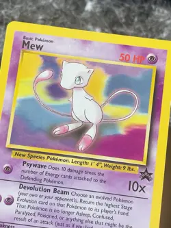 1 Vintage 1999 Pokemon Card Mew Black Star Promo - Image 3