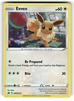 Eevee - SWSH212 SWSD SWSH: Sword & Shield Promo Cards Holo NM - Image 1