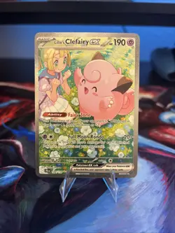 Pokemon TCG Lillie's Clefairy EX Journey Together Sir Card 184/159 NM Condition - Image 1