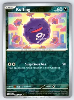 Koffing 109/165 2023 S&V Pokemon 151 Set Pokemon Card TCG Reverse Holo - Nm - Image 1