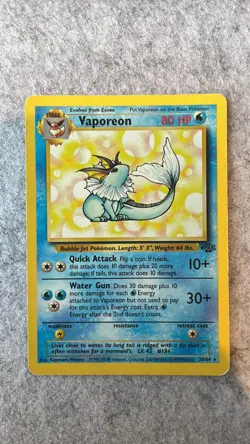 Vaporeon 28/64 - Non-Holo - Jungle - Pokemon Card - Image 1