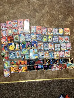 70 Cards LP/NM Mostly Topps Pokemon TV Animation Series 2 Black/blue Lot Of 70+ - Image 1