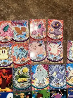 70 Cards LP/NM Mostly Topps Pokemon TV Animation Series 2 Black/blue Lot Of 70+ - Image 4