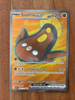 Pokemon TCG Stunfisk Ex 252/217 Ascended Heroes Ultra Rare NM Card - Image 1