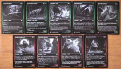 Set 9 Innistrad Double Feature Wolf Creatures Black & White Wolves Magic MTG - Image 1