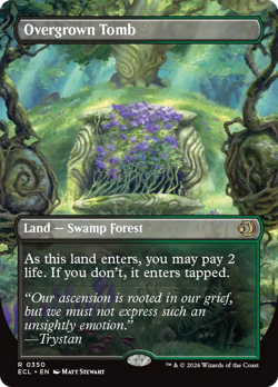 Overgrown Tomb (REGULAR) x1 - MTG Lorwyn Eclipsed ECL #350 - Image 1