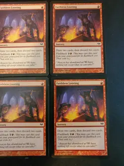 4x Faithless Looting Dark Ascension Nm Magic the Gathering Mtg Playset X4 4 - Image 3