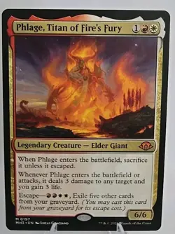 Phlage, Titan of Fire's Fury MTG Modern Horizons 3 Regular - Image 1