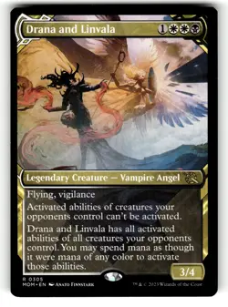 MAGIC TG: March of the Machine #305 Drana and Linvala (Showcase) Rare .52B - Image 1