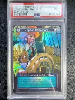 Sorcery Contested Realm - ALPHA - Foil - Captain Baldassare- Unique - PSA 9 - Image 1