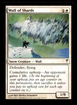 MTG Wall of Shards LP Light Play Coldsnap[IX] [125] - Image 1