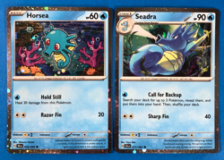 Horsea 010/064 Seadra 011/064 Cosmo Holo Lot Shrouded Fable Pokemon Promo NM - Image 1