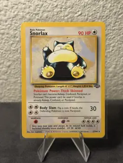 Snorlax 27/64 Jungle Unlimited Pokemon Non Holo Rare MP - Image 1