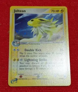 Pokemon TCG Jolteon Sandstorm Holographic Rare Card 6/100 NM Condition! - Image 1