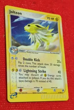 Pokemon TCG Jolteon Sandstorm Holographic Rare Card 6/100 NM Condition! - Image 2