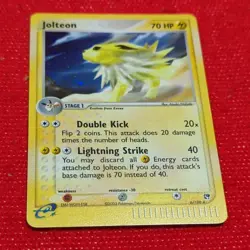 Pokemon TCG Jolteon Sandstorm Holographic Rare Card 6/100 NM Condition! - Image 4
