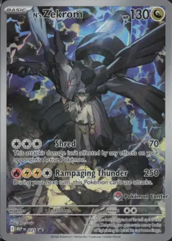 N's Zekrom 031 MEP Ascended Heros ETB Promo Pokemon Center Stamp 2026 - Image 1
