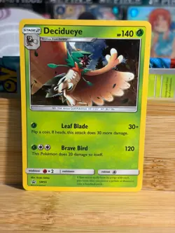 DECIDUEYE SM55 Sun&Moon Black Star Promo Holo Pokemon TCG Lightly Played - Image 1