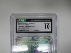 2025 Pokemon Destined Rivals DR Team Rocket's Crobat ex 217/182 CGC 10 - Image 2