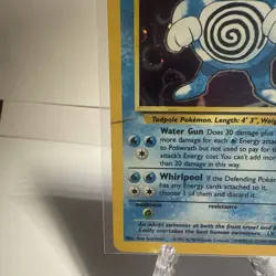 Poliwrath Holo Rare Base Set 2 015/130 Pokemon Card MP *check front* - Image 3