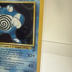Poliwrath Holo Rare Base Set 2 015/130 Pokemon Card MP *check front* - Image 5