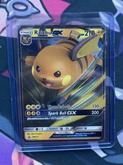 Pokemon Raichu GX SM213 Black Star Promo - Image 1