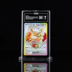 2025 POKEMON SVP EN-SV BLACK STAR PROMO #174 EEVEE EX GEM MINT TAG 9 - Image 1