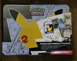 Pokemon TCG 25th Anniversary Celebrations Collector Chest Lunch Box Tin Sealed - Image 1