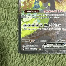 Pokemon Bloodmoon Ursaluna ex Holo 216/167 SV06 Twilight Masquerade - Image 2