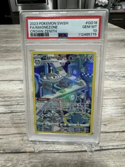 2023 POKEMON SWORD AND SHIELD CROWN ZENITH FA/MAGNEZONE #GG18 PSA 10 - Image 1
