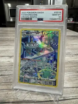 2023 POKEMON SWORD AND SHIELD CROWN ZENITH FA/MAGNEZONE #GG18 PSA 10 - Image 2