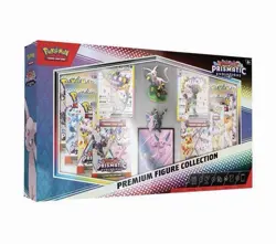 POKEMON TCG Prismatic Evolutions Premium Figure Collection Booster Packs NEW BOX - Image 1