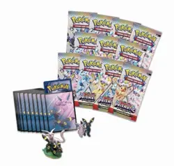 POKEMON TCG Prismatic Evolutions Premium Figure Collection Booster Packs NEW BOX - Image 2