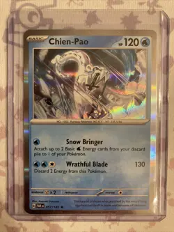 Chien-Pao 057/182 - Pokemon TCG Paradox Rift (2023) - NM - Holo Rare - Image 1
