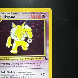 Pokemon Vintage Holo Rare Hypno 8/62 Fossil WotC 1999 - Image 3