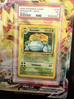 Pokemon Base Set Unlimited Venusaur 15/102 PSA 5 - Image 1