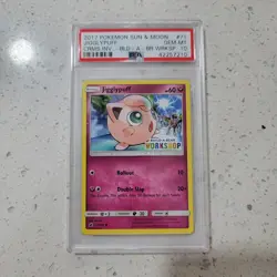 POP 11 Jigglypuff Build-A-Bear Workshop Stamped Promo PSA 10 #71 Pokemon 2017 - Image 1