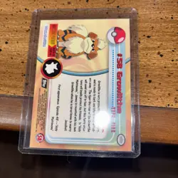 Growlithe #58 — 1999 Topps Pokemon Series 1 Blue Logo Rainbow Holo NM #troy900 - Image 3