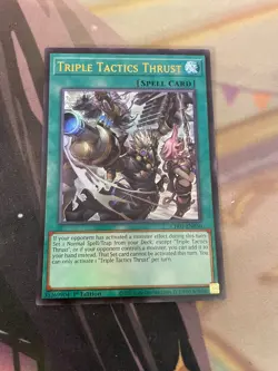 YUGIOH - TRIPLE TACTICS THRUST - ULTRA RARE - CH01 - NM - 1ST ED - Image 1