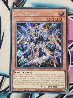 YUGIOH ALIN-EN022 Star Ryzeal Secret Rare 1st Edition - Image 1