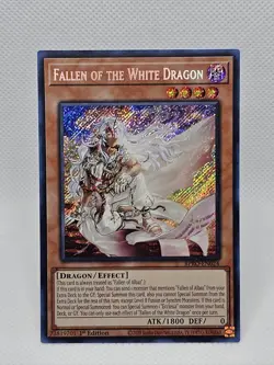 Yugioh Fallen of The White Dragon BPRO-EN024 Secret Rare 1st Ed - Image 1