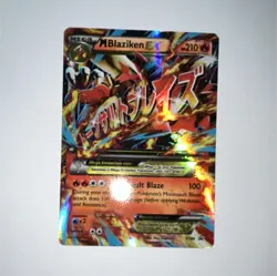 Pokemon Mega M Blaziken EX Full Art Ultra Rare Holo Card XY Set XY86 210 HP - Image 1
