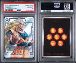 2025 DRAGON BALL SUPER CARD GAME FUSION WORLD MANGA BOOSTER 02 SON GOKU PSA 10 - Image 3
