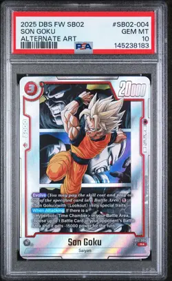 Son Goku - SB02-004 Alternate Art Manga Booster 02 Dragon Ball Card PSA 10 - Image 1