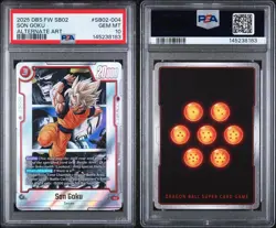 Son Goku - SB02-004 Alternate Art Manga Booster 02 Dragon Ball Card PSA 10 - Image 2