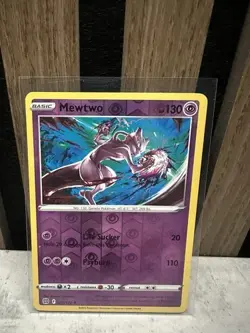 Pokemon Card Mewtwo Brilliant Stars Reverse Holo Rare 056/172 Near Mint - Image 1