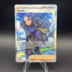 Pokemon TCG Geeta Full Art Holo Card 218/197 Obsidian Flames Series - Image 1